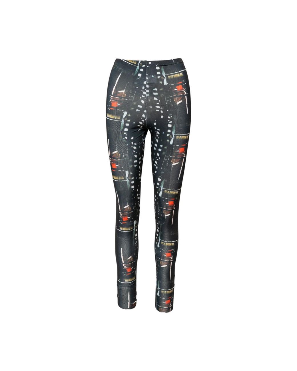 ARTISTA Gray Bright Printed Elastic Leggings