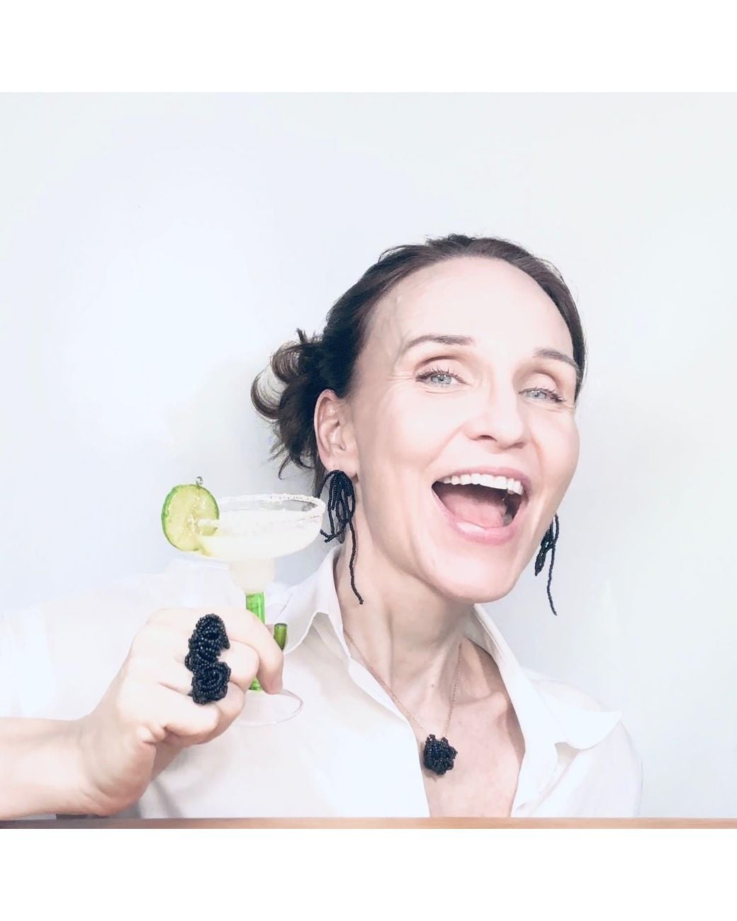 Dopamine Fix by Martina Nunez Black Knot Enough Earrings