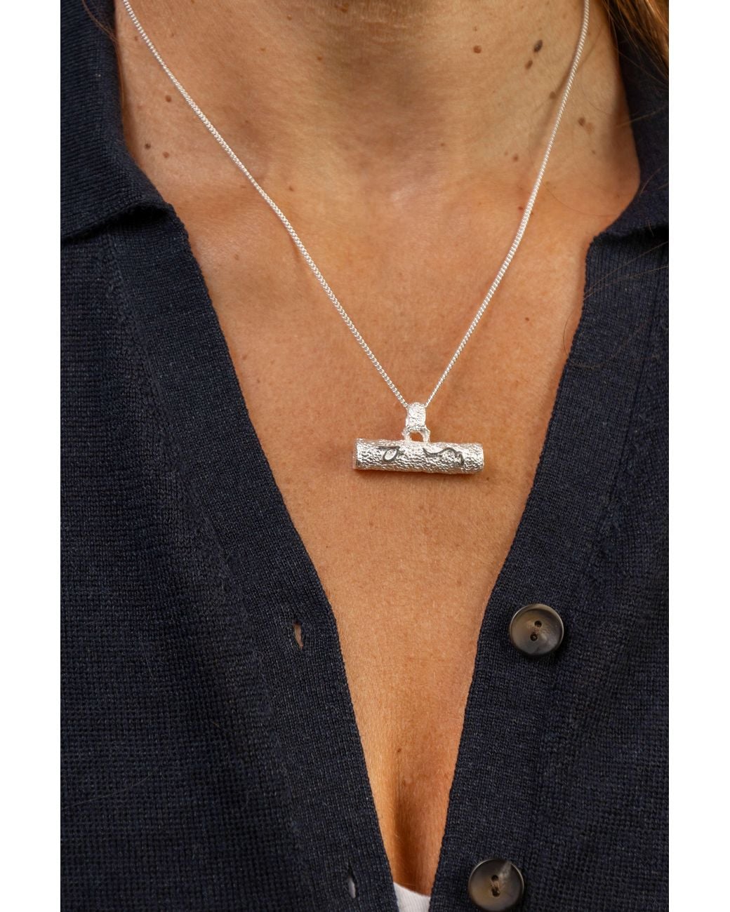Claire Hill Designs Metallic Difficult T Bar Necklace