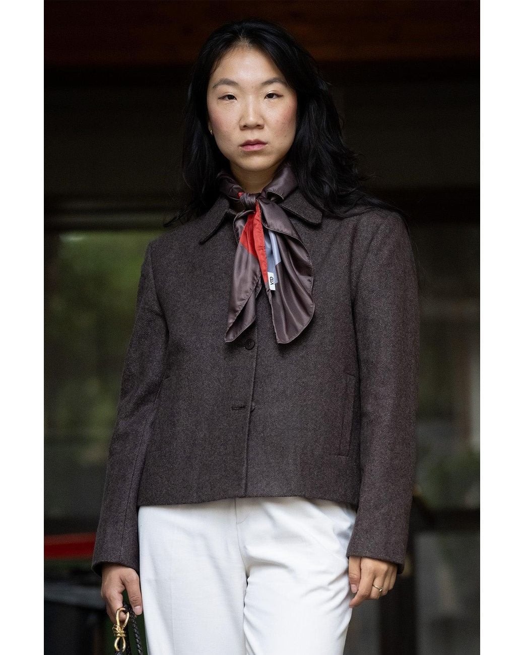 Stovaria Black Deep Himalayan Yak Wool Cropped Statement Jacket