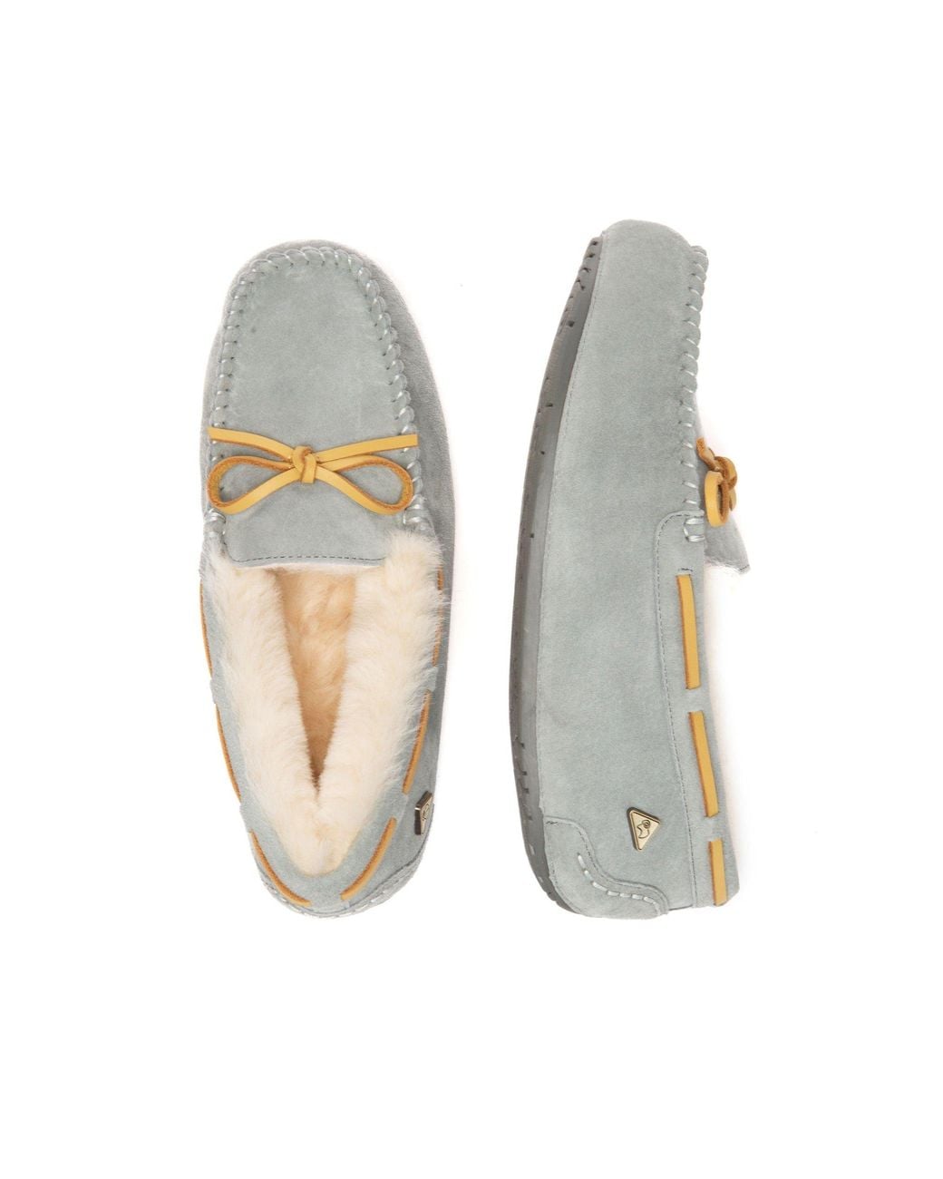 EverAu Australia Gray Crested Leather Loafers