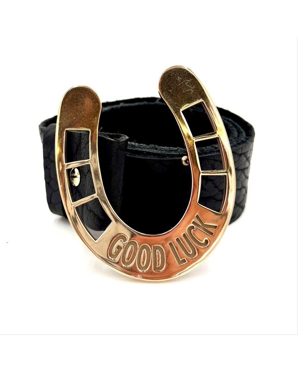 Lynn Tallerico Black Horseshoe Belt