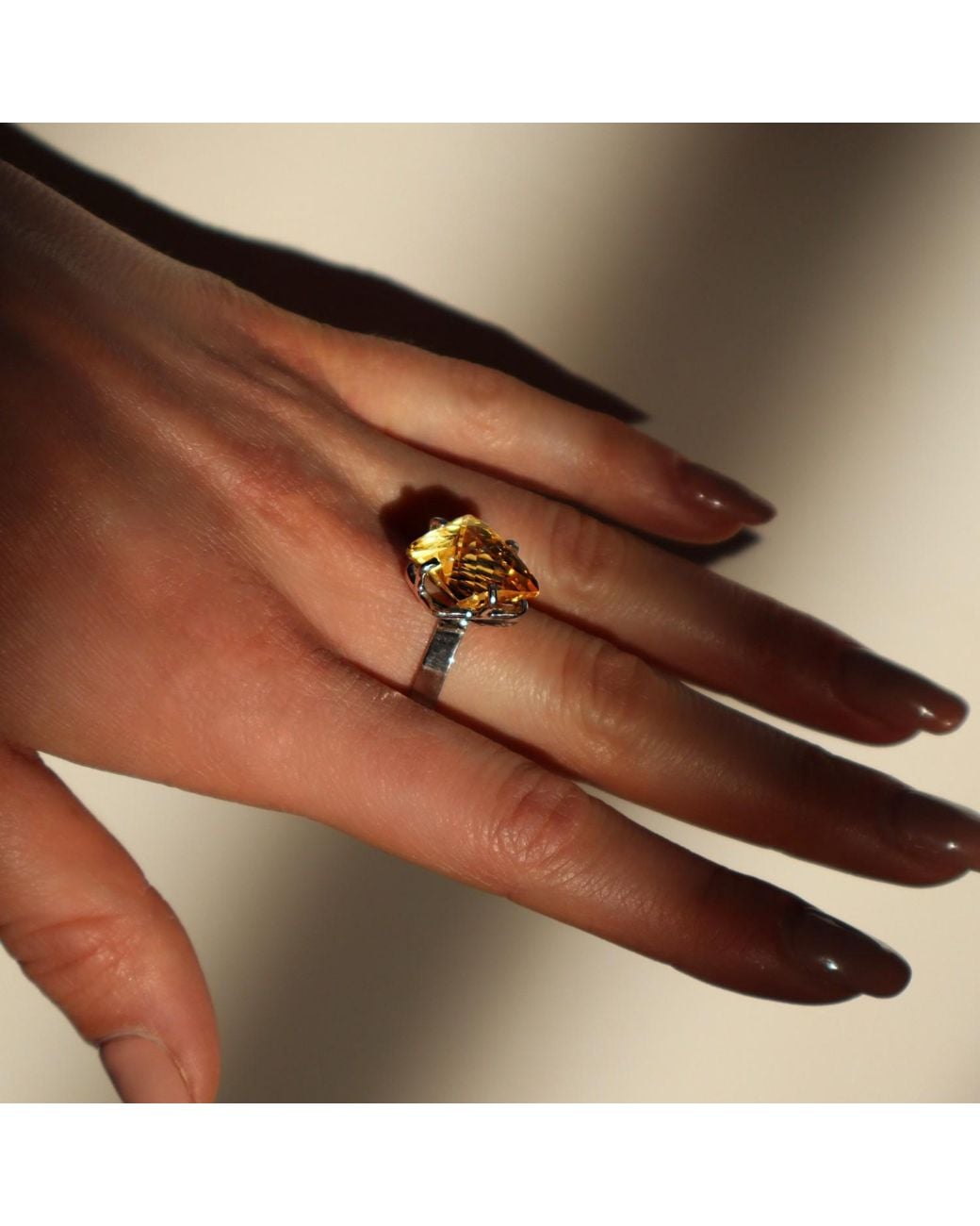 Mineralgems•Studio Metallic Citrine Quartz Ring