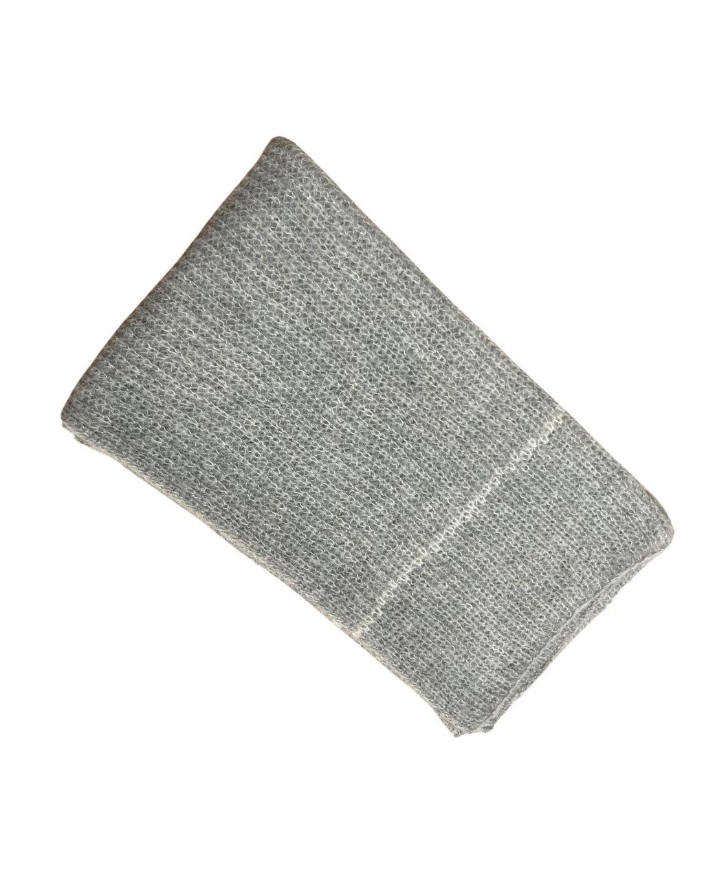 Heritagemoda Blue Neutrals Handknit Soft Light Alpaca Scarf
