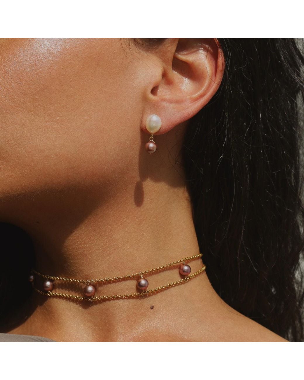 Marquise Swim Metallic Earrings