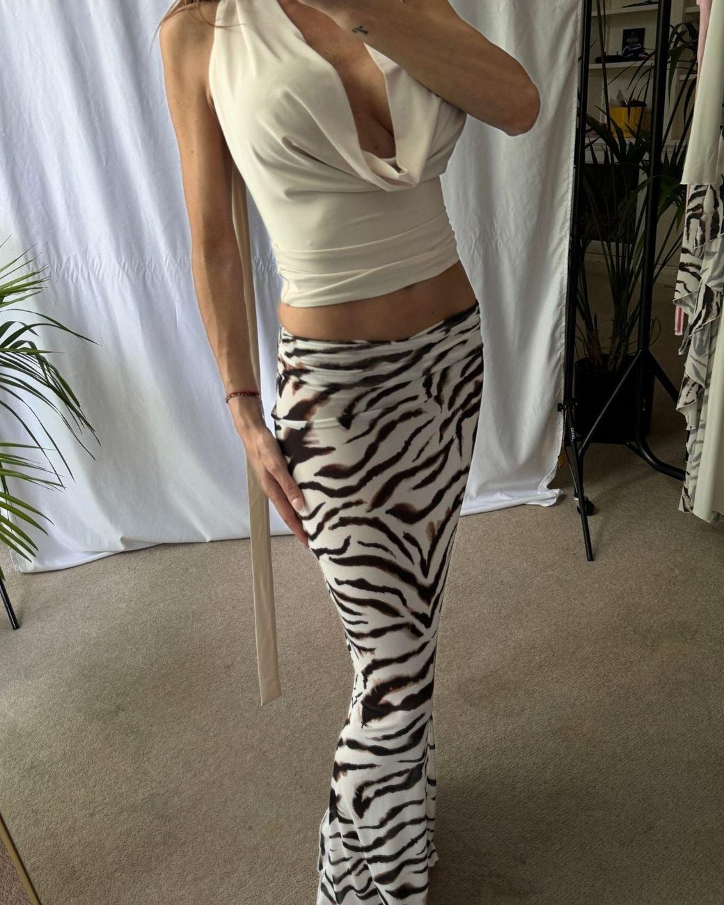 Alia Studio White Neutrals Frisson Top