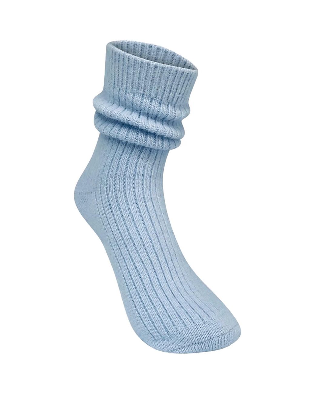HIGH HEEL JUNGLE by KATHRYN EISMAN Blue Cashmere Socks