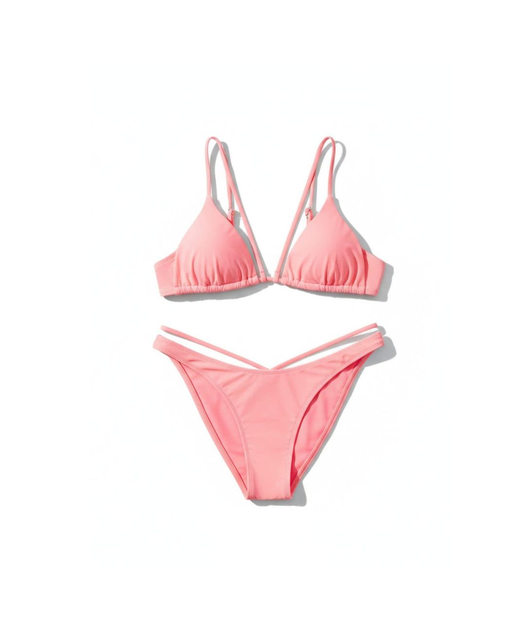 String Triangle Bottom Altra Volta String Triangle Bikini Coral in Pink | Lyst