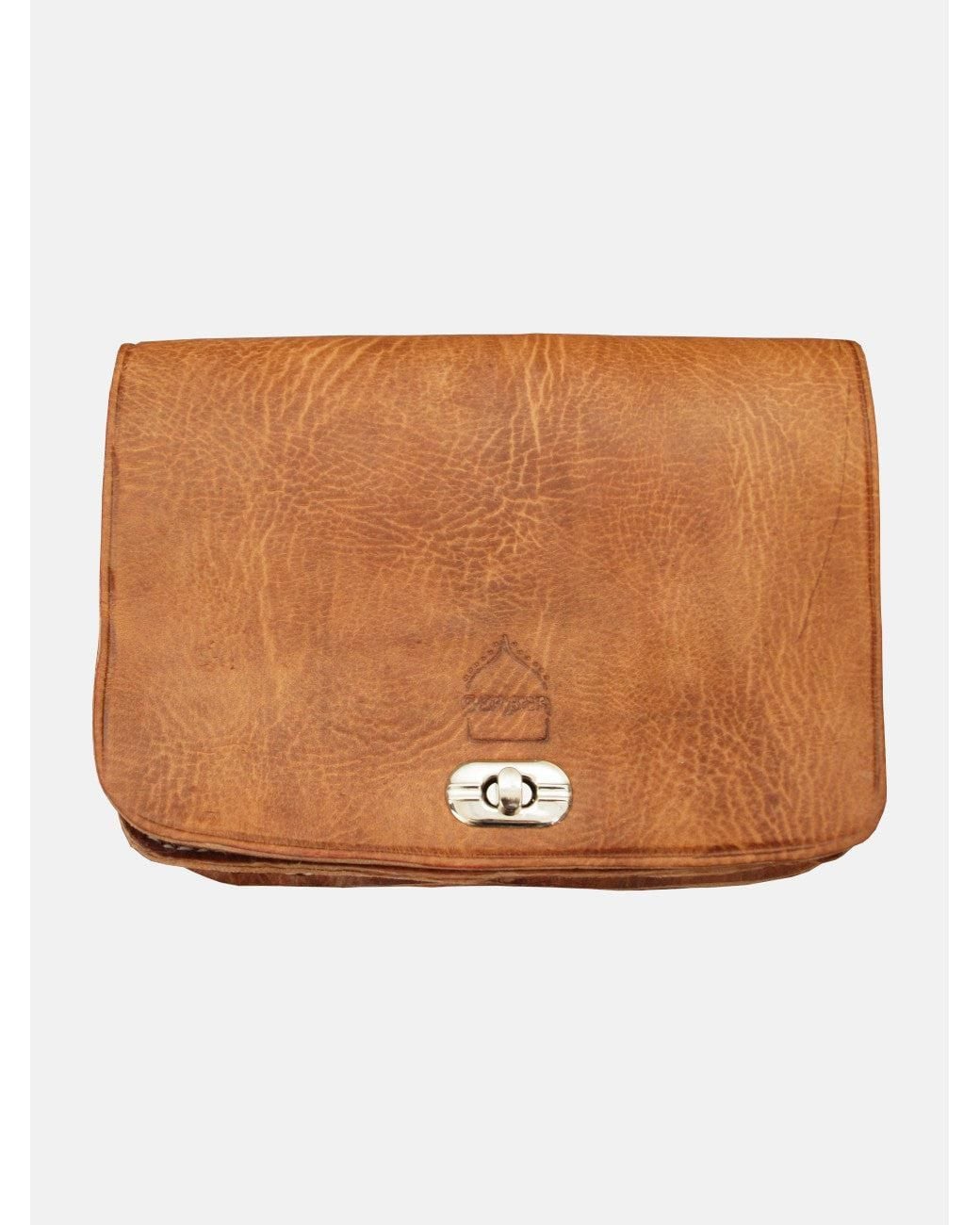 Berber Leather Brown Neutrals The Kenitra Cross-Body Bag