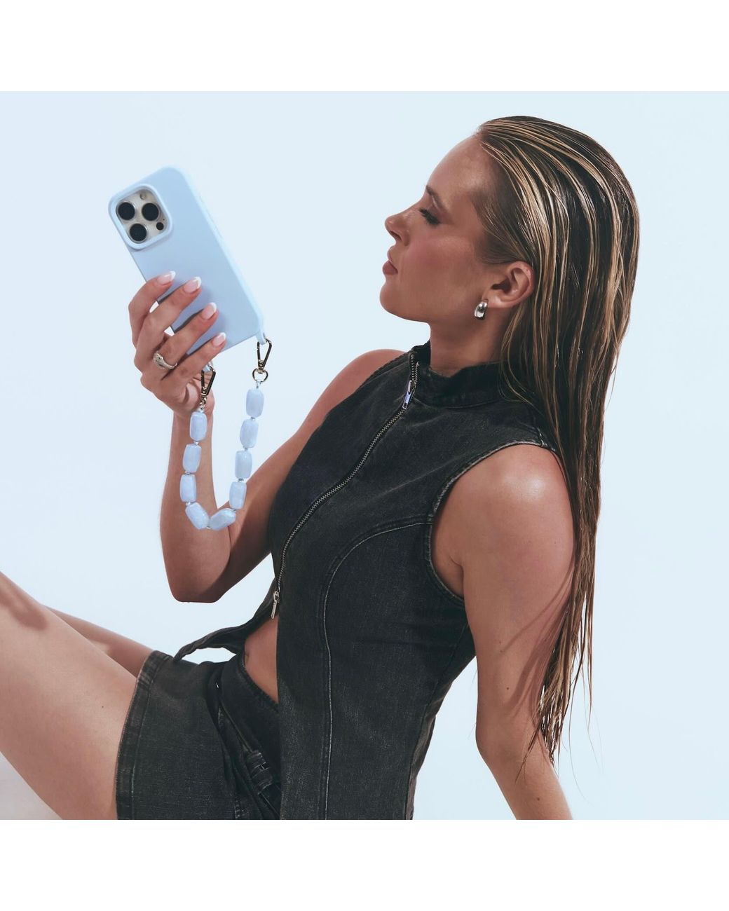 Cordée Cases Blue Phone Chain Set Glacier