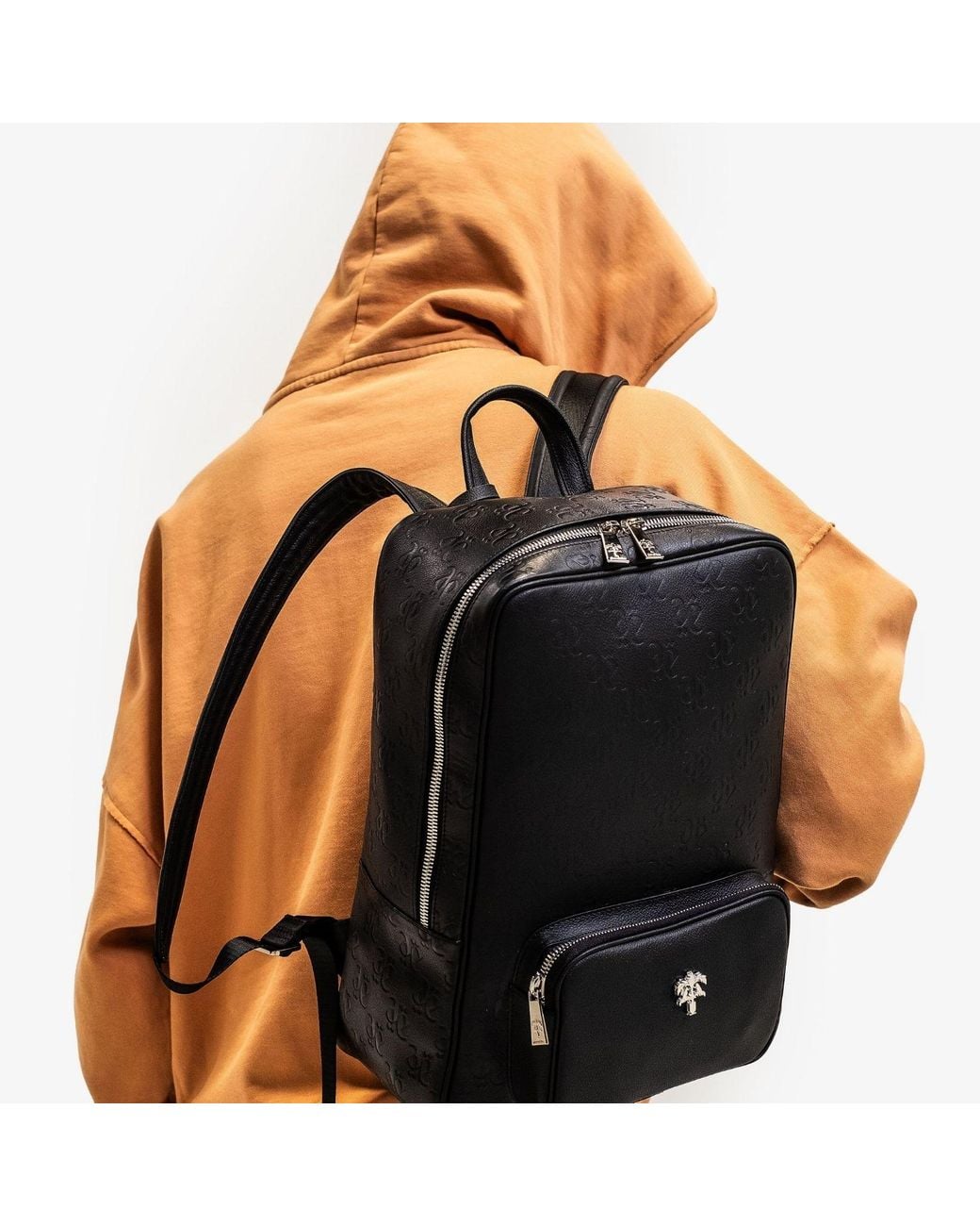 PLACE OF ELMS Black Onyx Monolink Backpack for men