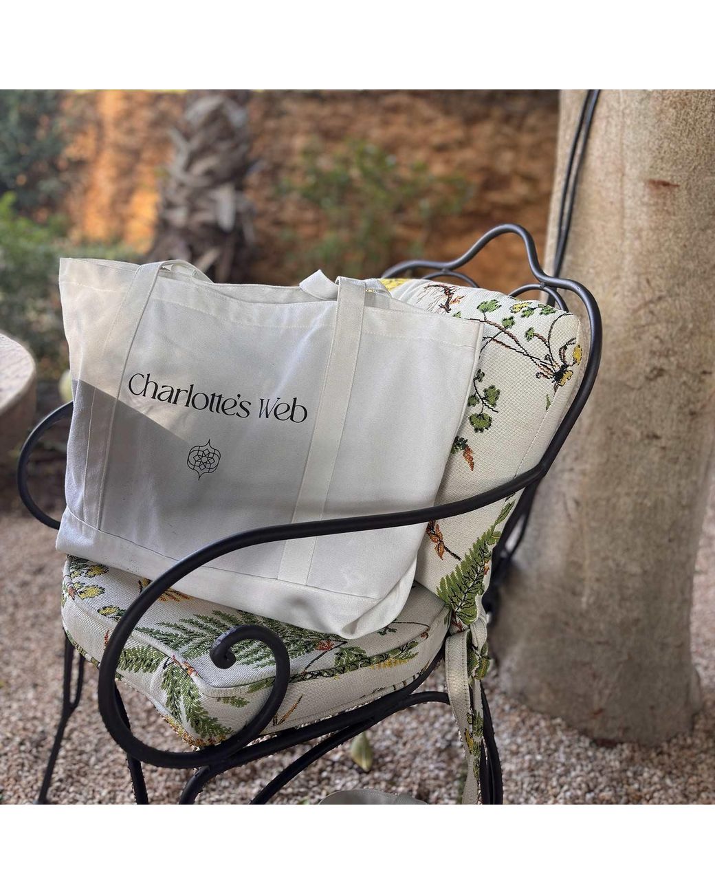 Charlotte's Web Jewellery White Neutrals Charlotte's Web Canvas Tote Bag