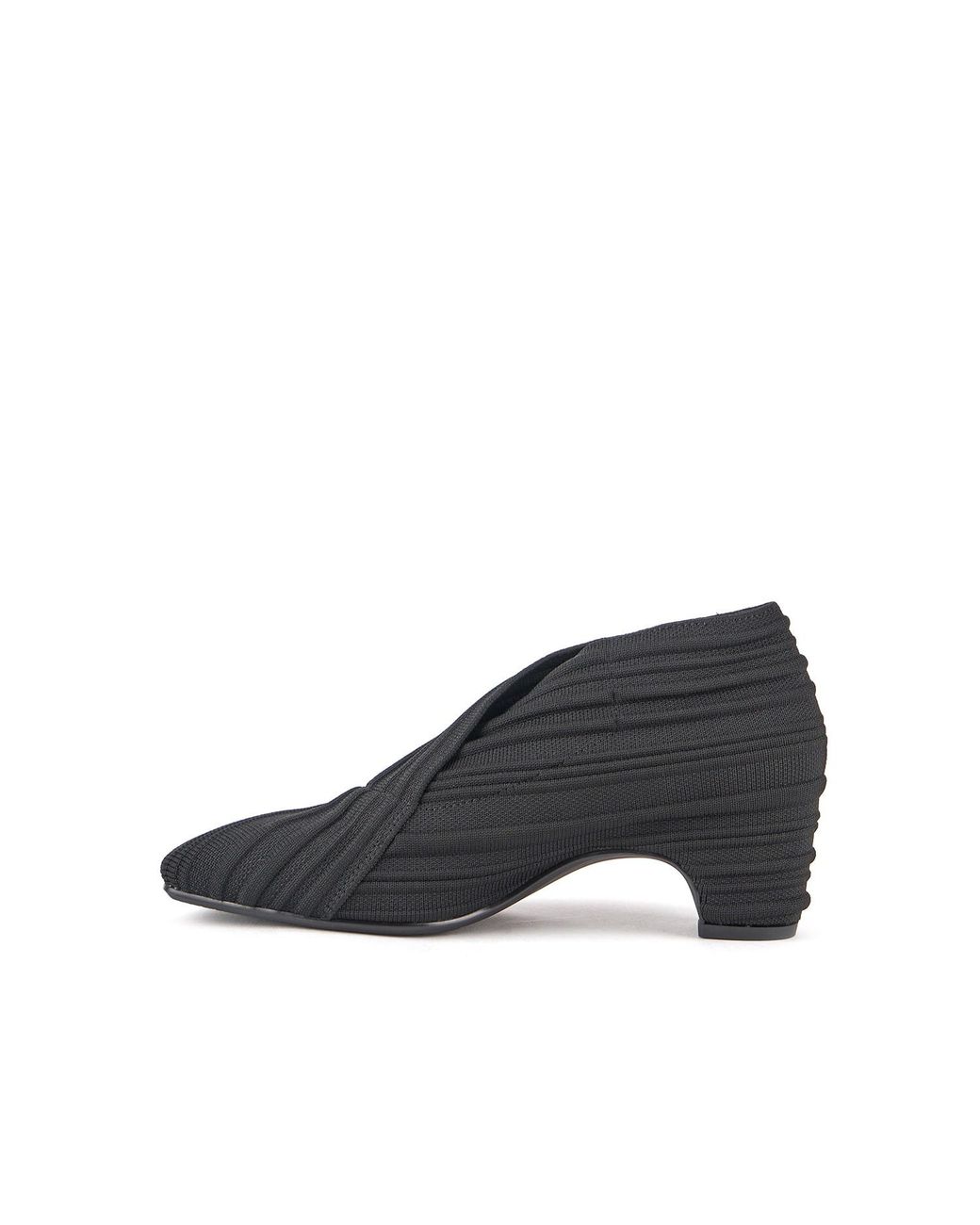 United Nude Blue Woven Elastic Ankle Bootie With Angular Toe