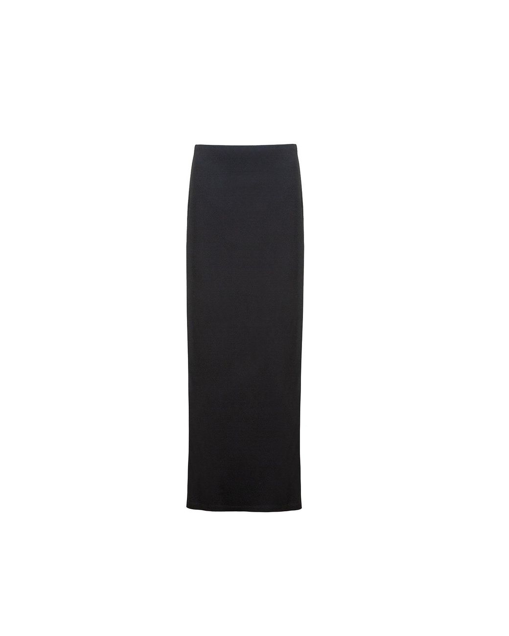 Audrey Vallens Black Bamboo Maxi Tube Skirt