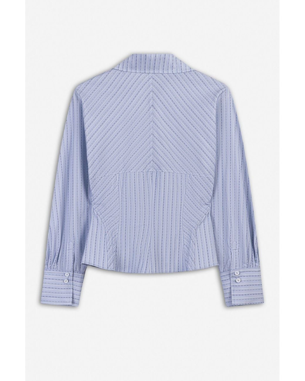 Nocturne Blue Boned Striped Shirt