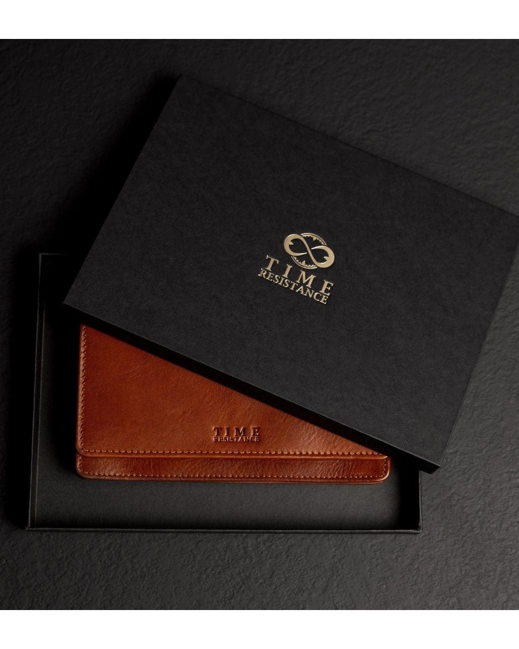 Time Resistance Brown Leather Continental Wallet