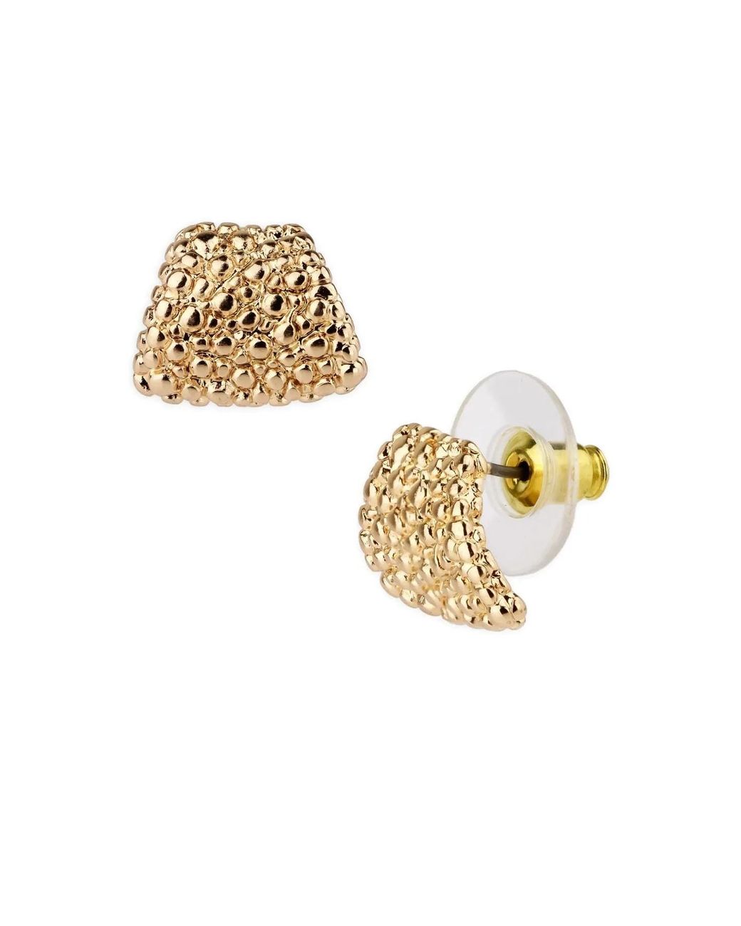 Saachi Metallic Cluster Bead Stud Earrings