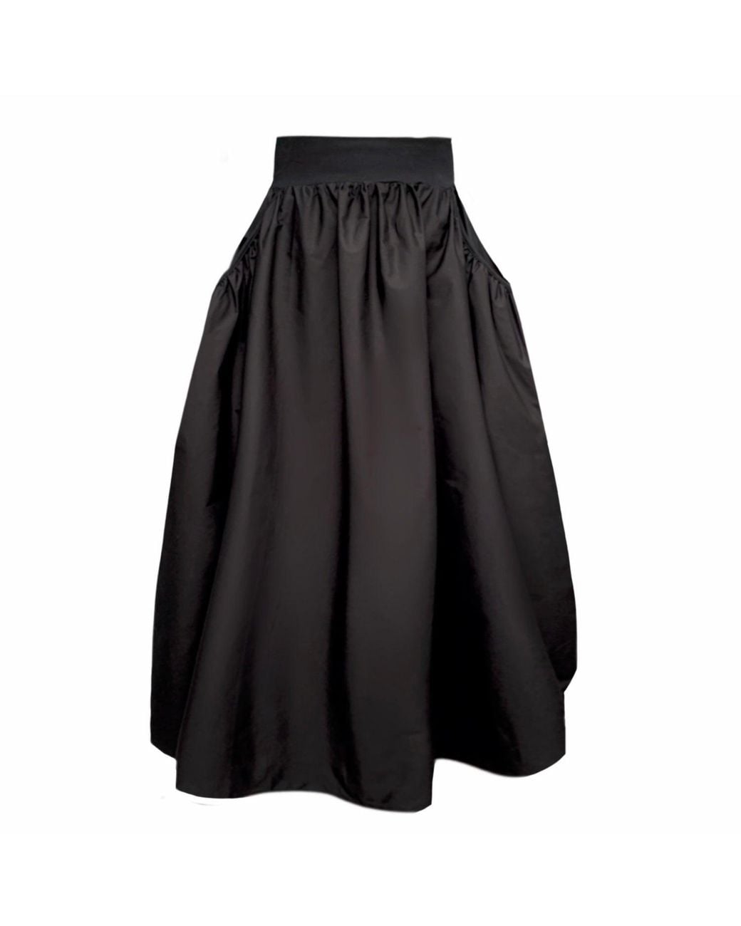 Frock Tales Black Alice Midi Skirt With Pockets