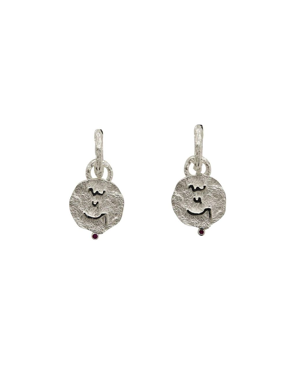 Claire Hill Designs Metallic Know Your Worth Huggie Hoops