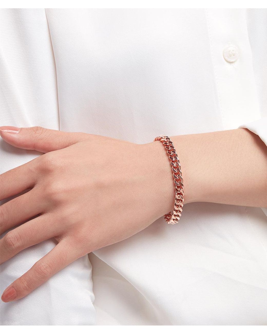 Onia Metallic Baby Cuban Link Bracelet