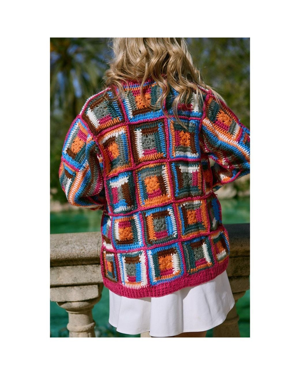 Saachi Orange Crochet Short Marrakesh Jacket