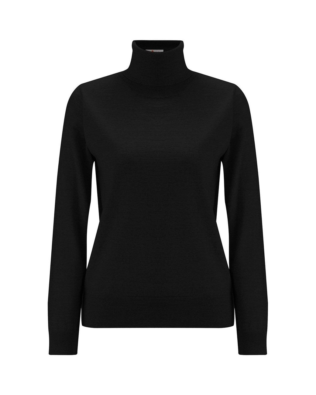 Peraluna Black Valeria Fine Turtleneck Pullover