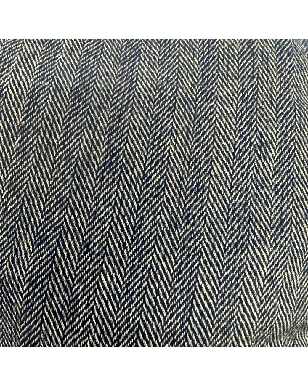 Kinalba Gray Herringbone Cashmere Baker Boy Cap for men