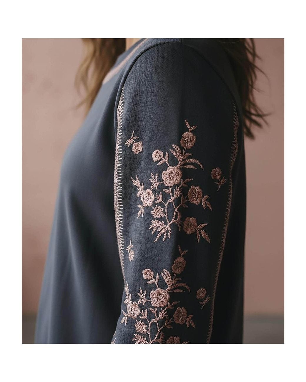 Nooki Design Black Catalina Embroidered Sweater