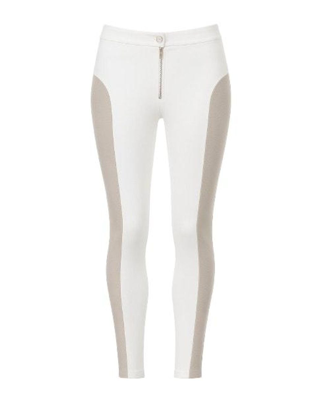 Conquista White Neutrals Jodhpur Style Pants