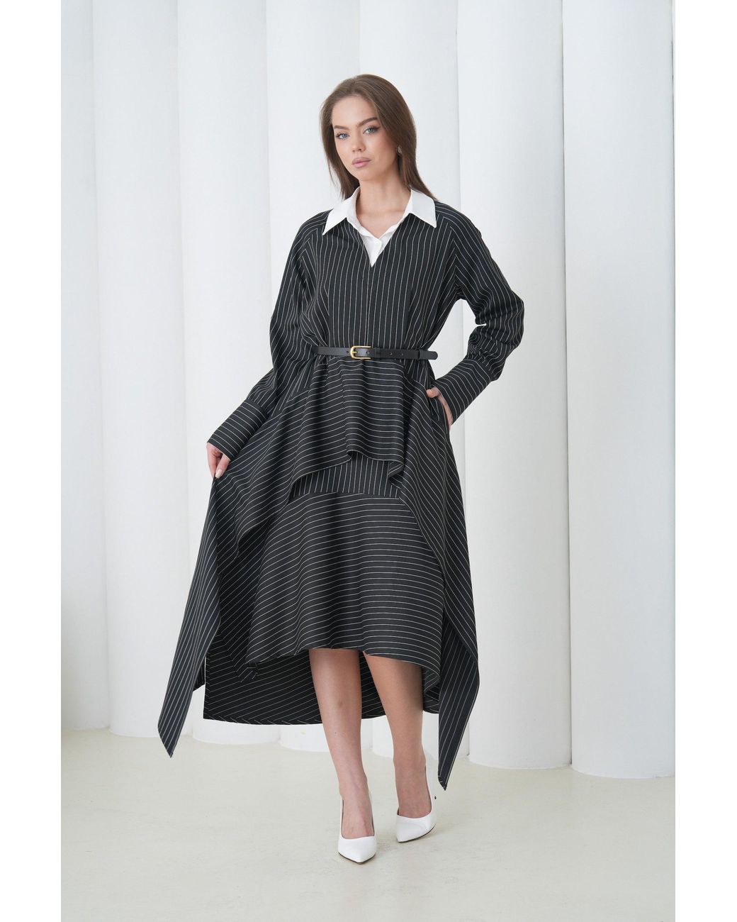 Lumina Eligma Black Aurelia Sculpt Dress