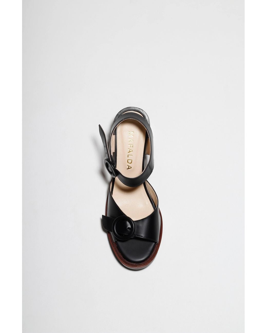Mafalda Black Karina Heeled Sandals