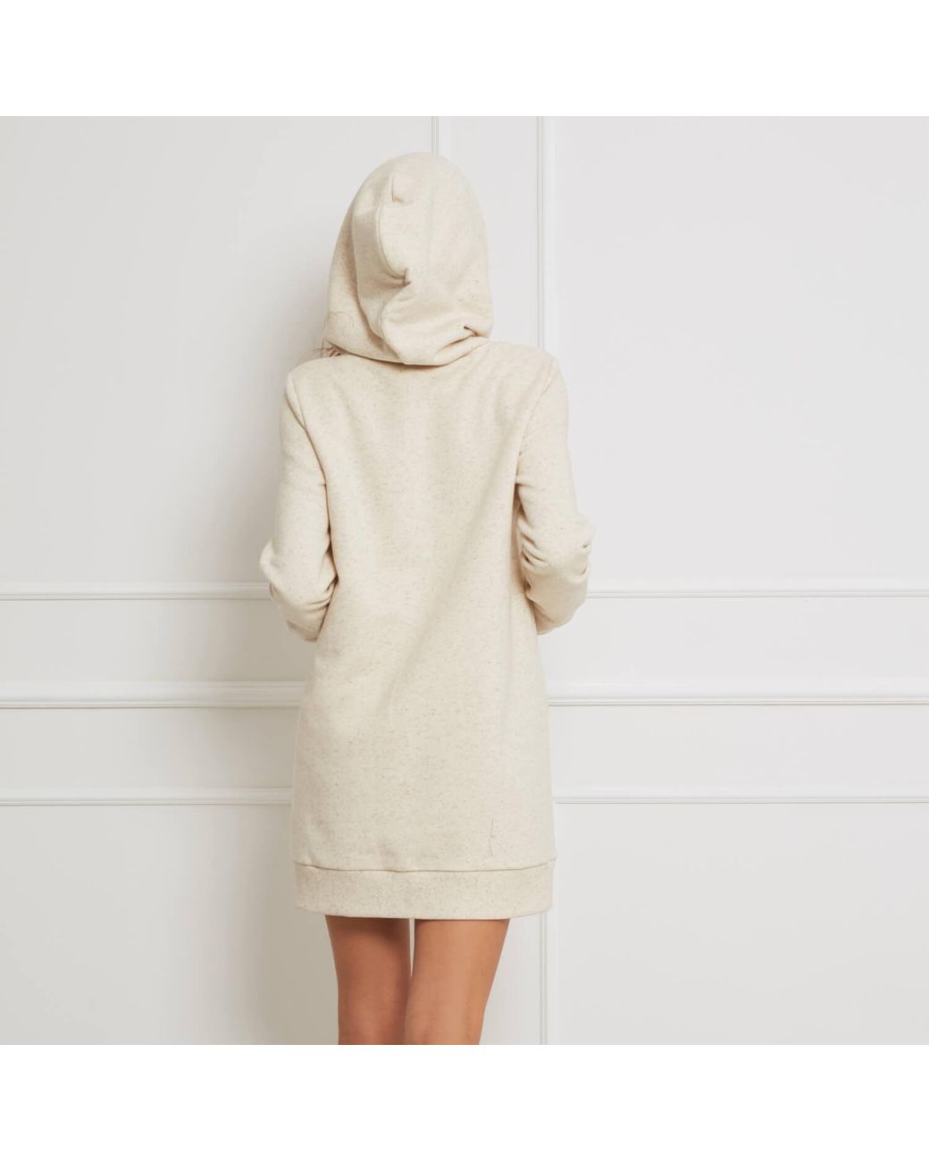 Oh!Zuza White Neutrals Hooded Dress