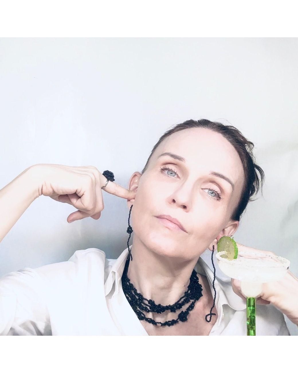 Dopamine Fix by Martina Nunez Black Knot Guilty Necklace Long