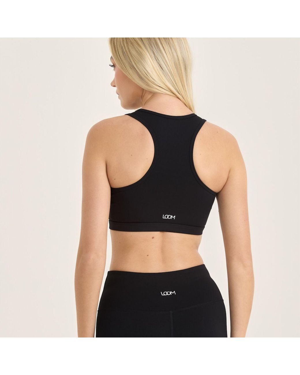 Loom Archives Black Day Flow Zip Up Sports Bra
