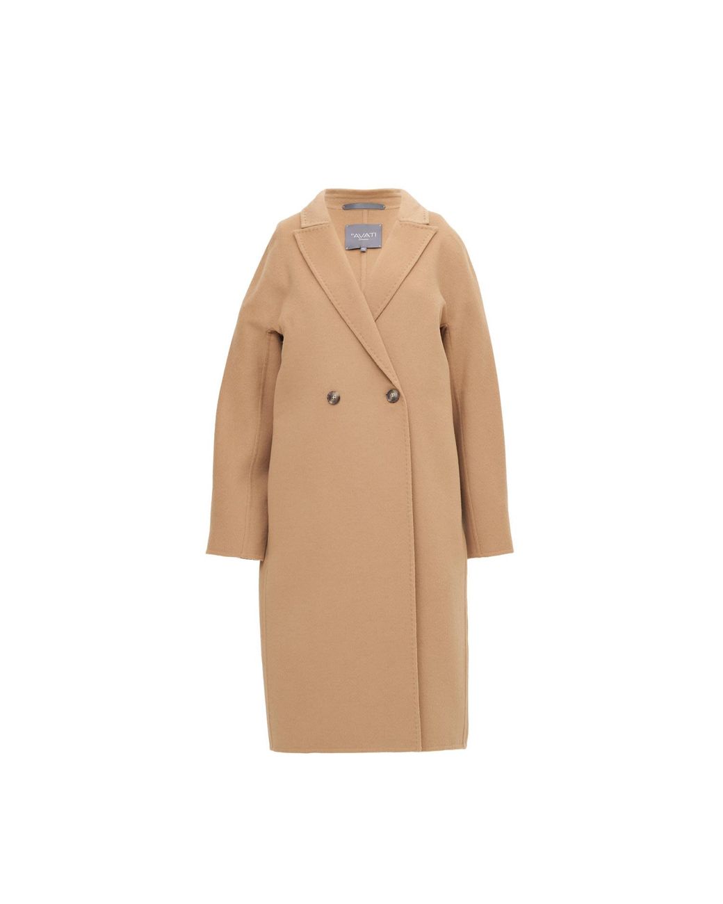 InAvati Double Faced Wool Camel Coat in Natural Lyst