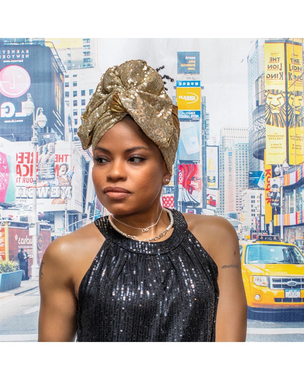 Romer Millinery Green Twisturban Turban