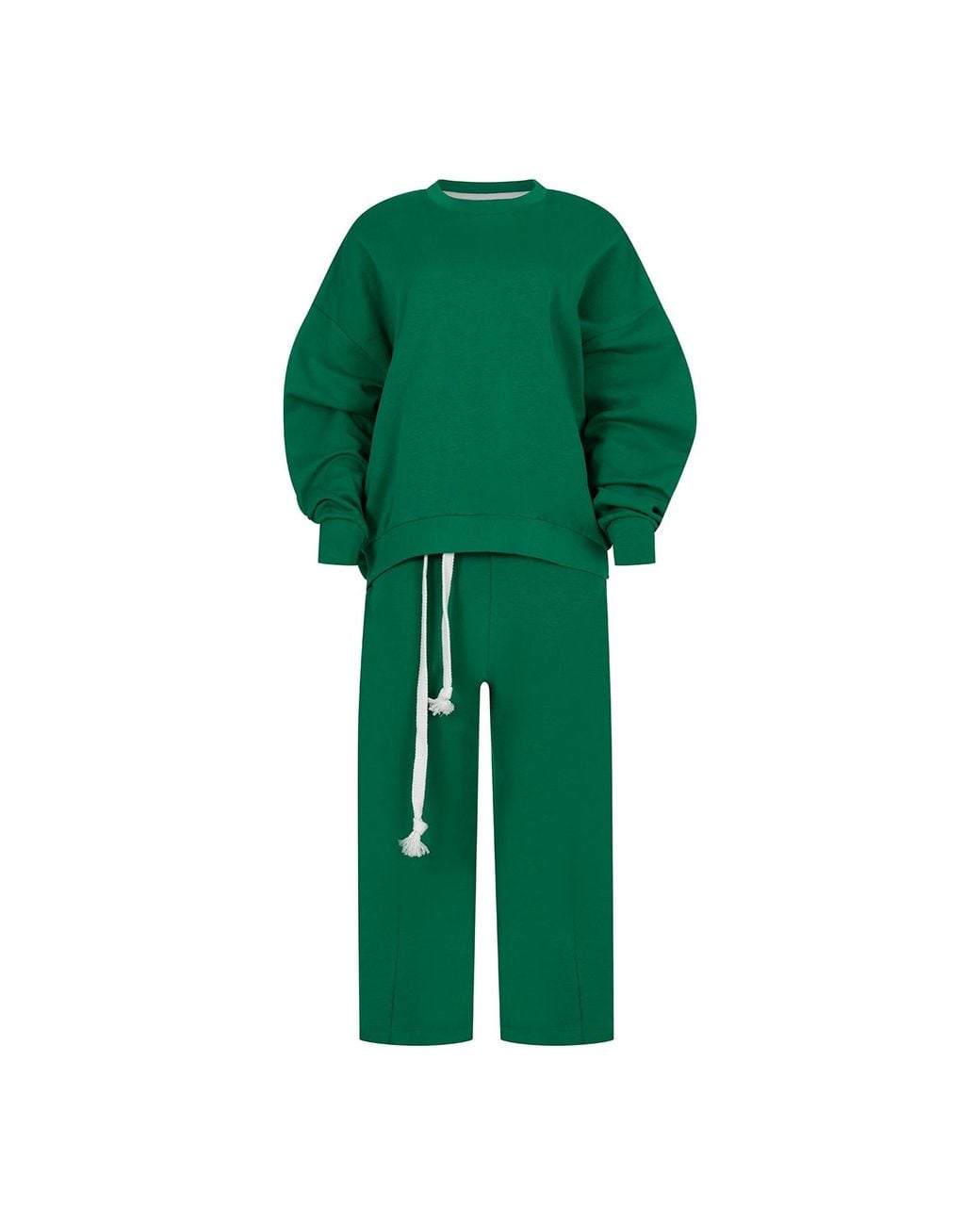 Clothes by Locker Room Green Oversized Sweat Set With Open Back