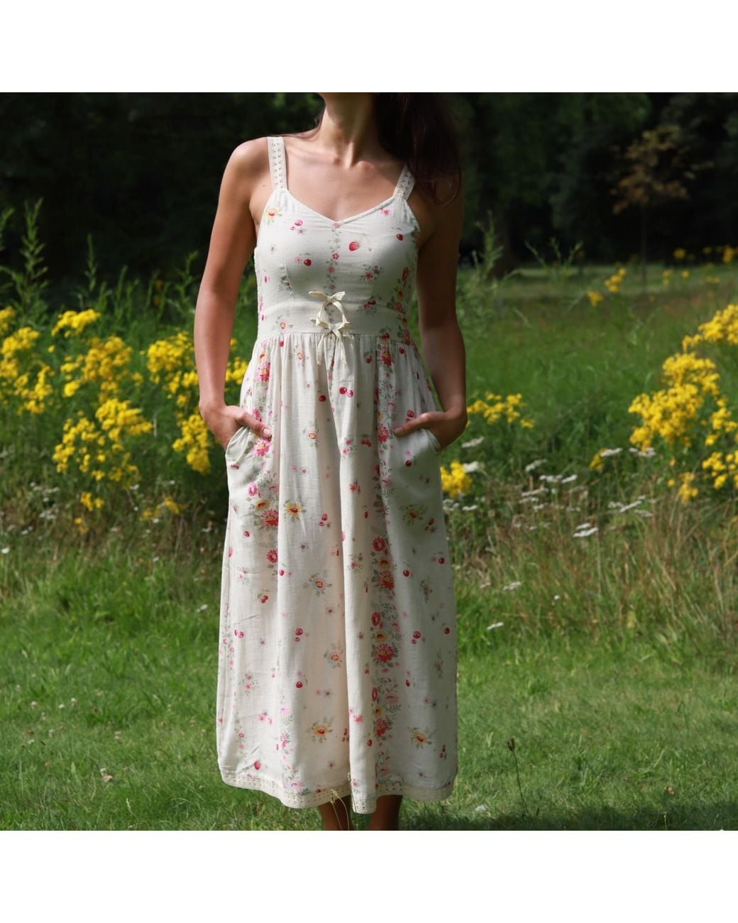 Em & Shi Pink Two Bows Dress