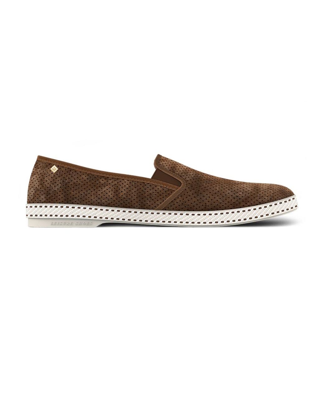 Rivieras Brown Classic Suede Slip-On Loafer