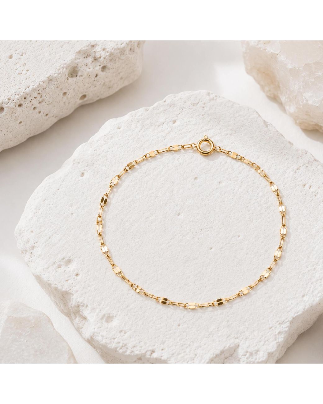 Verita New York Metallic 14K-Filled Oval Disc Chain Bracelet