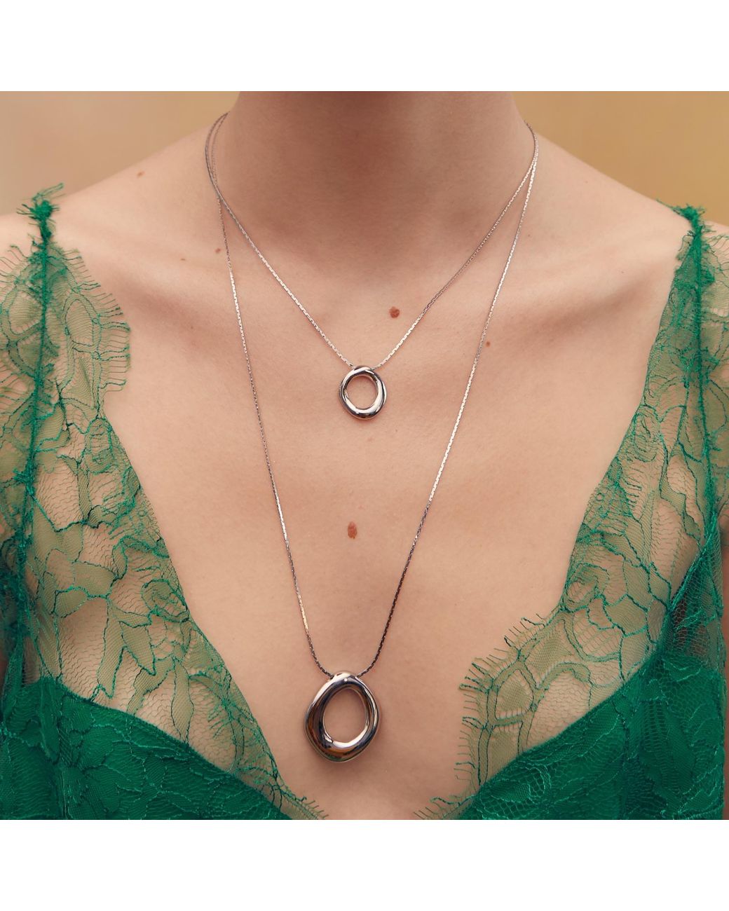 Biko Jewellery Metallic Cora Pendant Large