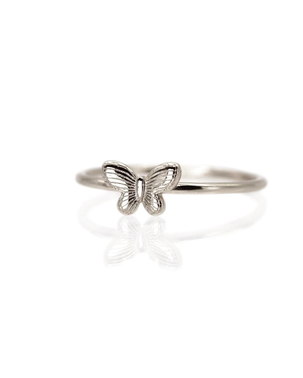 VicStoneNYC Fine Jewelry Metallic Timeless Sterling Butterfly Ring