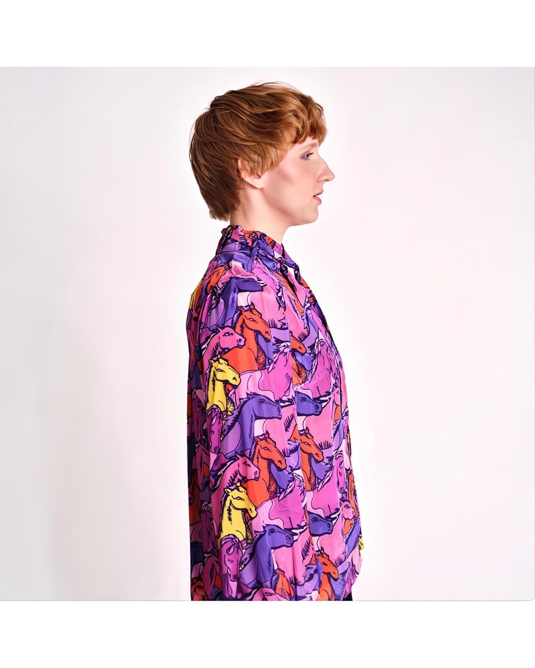 Any Old Iron Purple Runaway Necktie Shirt