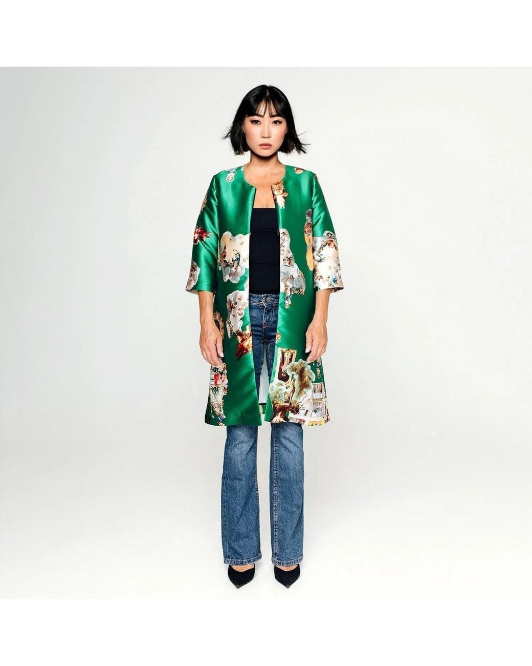 Maxjenny Green Tailored Coat