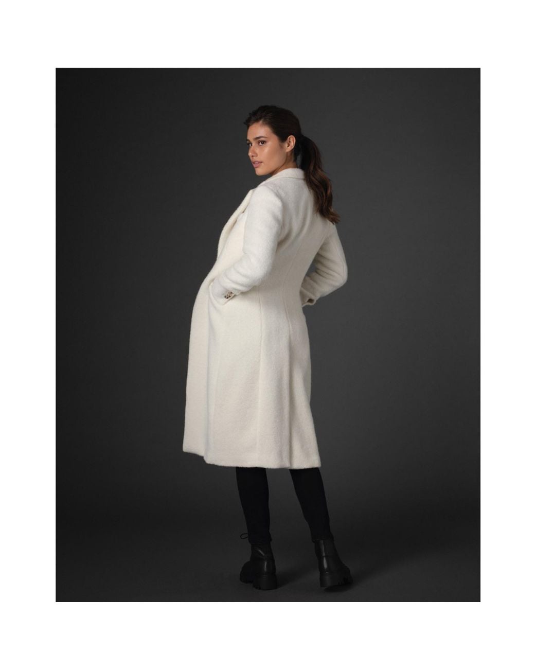 Vulto White Limited Edition Alpaca Coat