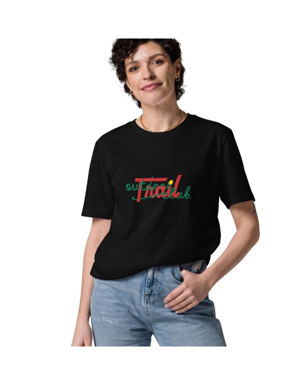 Anchor and Crew Black Outdoor Trail Club Supply Organic Cotton T-Shirt