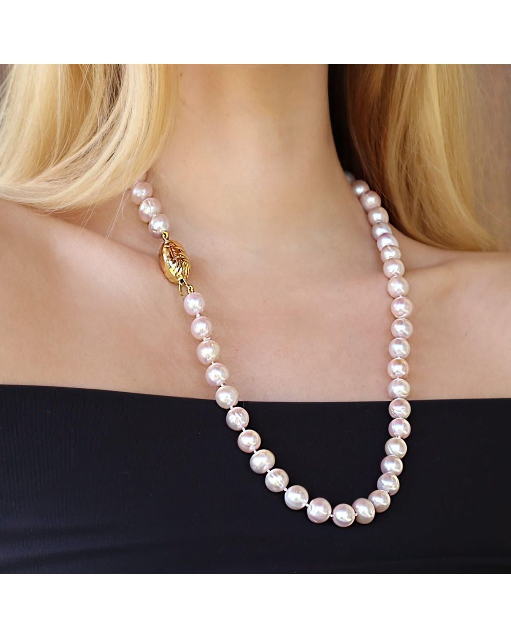 Mineralgems•Studio Pink Pearl Necklace
