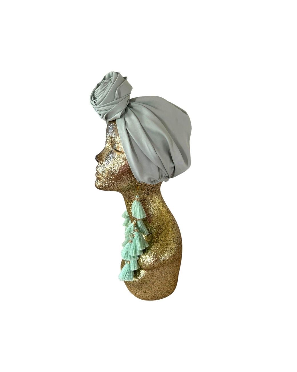 Julia Clancey Green Edith Mint Chacha Turban