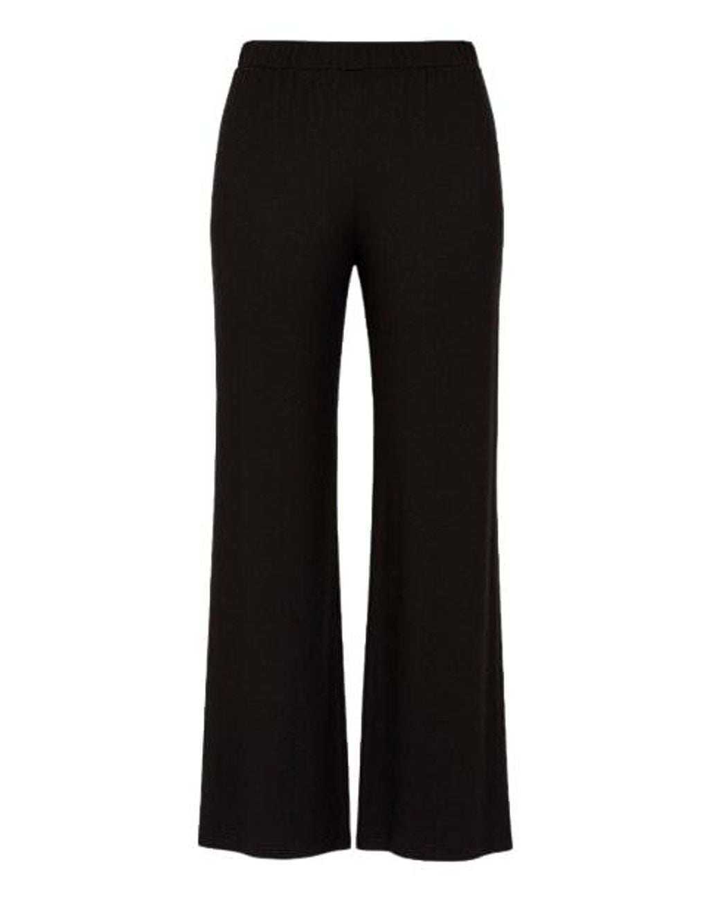 Conquista Black Wide Leg Trousers
