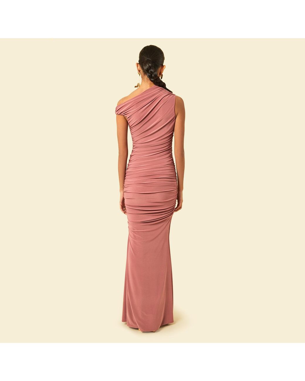 Celestine & Mae Red Dahlia Maxi Dress